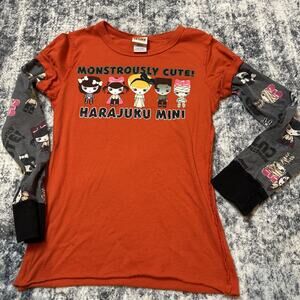 6X S Gwen Stefani Harajuku Mini Top No Doubt Lovers Halloween Long Sleeve Shirt‎